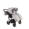 Junama Duo V3 Eco Grey stroller leg cover keeping baby warm in colder weather