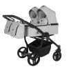 Junama Duo V3 Eco Grey premium stroller front view with grey finish