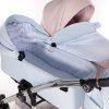 Junama Duo V3 Eco Pink Blue stroller view from parent perspective while pushing