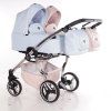 Junama Duo V3 Eco Pink Blue luxury baby stroller main view with elegant blue design