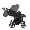 Junama Duo V3 Grey sport seat front view with safety harness