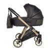 Junama Ellegante Art Deco Black luxury baby stroller main view with elegant black design