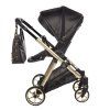 Junama Ellegante Art Deco Black stroller seat unit for toddlers with adjustable backrest
