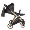 Junama Ellegante Art Deco Black luxury baby stroller lifestyle photo during everyday walk