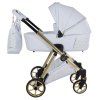 Junama Ellegante Art Deco Blue luxury baby stroller main view with elegant blue design