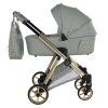 Junama Ellegante Art Deco Green luxury baby stroller main view with elegant green design