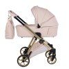 Junama Ellegante Art Deco Pink luxury baby stroller main view with elegant pink design