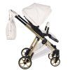 Junama Ellegante Art Deco White stroller seat unit for toddlers with adjustable backrest