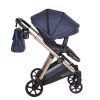 Junama Ellegante Blue sport seat front view with safety harness