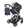 Junama Ellegante Blue stroller car seat front view