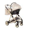 Junama Ellegante Lame Beige car seat back view