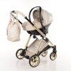 Junama Ellegante Lame Beige car seat front view