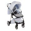 Junama Ellegante Lame Light Blue front swivel wheels with lock system for better control