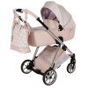 Junama Ellegante Lame Pink luxury baby stroller main view with elegant pink design