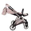 Junama Ellegante Pink stroller configured as practical travel system