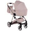 Junama Ellegante Pink luxury stroller rear view showing durable chassis
