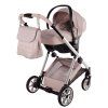 Junama Ellegante Pink stroller car seat front view
