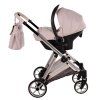 Junama Ellegante Pink stroller car seat side view