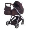 Junama Ellegante Red premium stroller front view with red finish