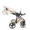 Junama Muffy Cream stroller configured as practical travel system