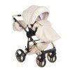 Junama Muffy Cream stroller leg cover keeping baby warm in colder weather