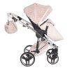 Junama Muffy Rose stroller canopy protecting baby from sun and wind