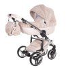 Junama Muffy Rose premium stroller front view with rose finish