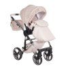 Junama Muffy Rose stroller leg cover keeping baby warm in colder weather