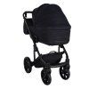 Junama Termo Ellegante Black luxury stroller rear view showing durable chassis