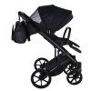 Junama Termo Ellegante Black stroller canopy protecting baby from sun and wind