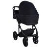 Junama Termo Ellegante Black luxury baby stroller main view with elegant black design
