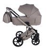 Junama Termo Ellegante Cappuccino designer baby stroller side view with modern frame