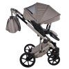 Junama Termo Ellegante Cappuccino stroller canopy protecting baby from sun and wind