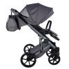 Junama Termo Ellegante Grey stroller canopy protecting baby from sun and wind
