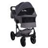 Junama Termo Ellegante Grey front swivel wheels with lock system for better control