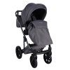Junama Termo Ellegante Grey stroller leg cover keeping baby warm in colder weather