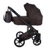 Junama Termo Ellegante Chocolate luxury baby stroller main view with elegant chocolate design