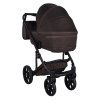Junama Termo Ellegante Chocolate luxury stroller rear view showing durable chassis