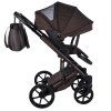 Junama Termo Ellegante Chocolate stroller canopy protecting baby from sun and wind