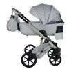 Junama Termo Ellegante Sage designer baby stroller side view with modern frame