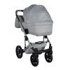 Junama Termo Ellegante Sage luxury stroller rear view showing durable chassis