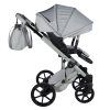 Junama Termo Ellegante Sage stroller canopy protecting baby from sun and wind