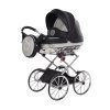 Junama Hand Craft Glitter Mini Black luxury baby stroller main view with elegant black design
