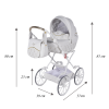 Junama Art Deco Mini White comfortable baby stroller dimension