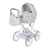 Junama Art Deco Mini White luxury baby stroller main view with elegant white design