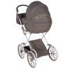 Junama Art Deco Mini Chocolate baby stroller rear view showing durable construction