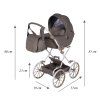 Junama Art Deco Mini Chocolate comfortable baby stroller dimension