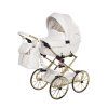 Junama Bonbon Mini White luxury baby stroller main view with elegant white design