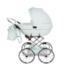 Junama Bonbon Mini Mint modern baby stroller side view with lightweight frame