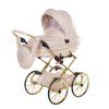 Junama Candy Mini Pearl premium baby stroller front view with pearl finish